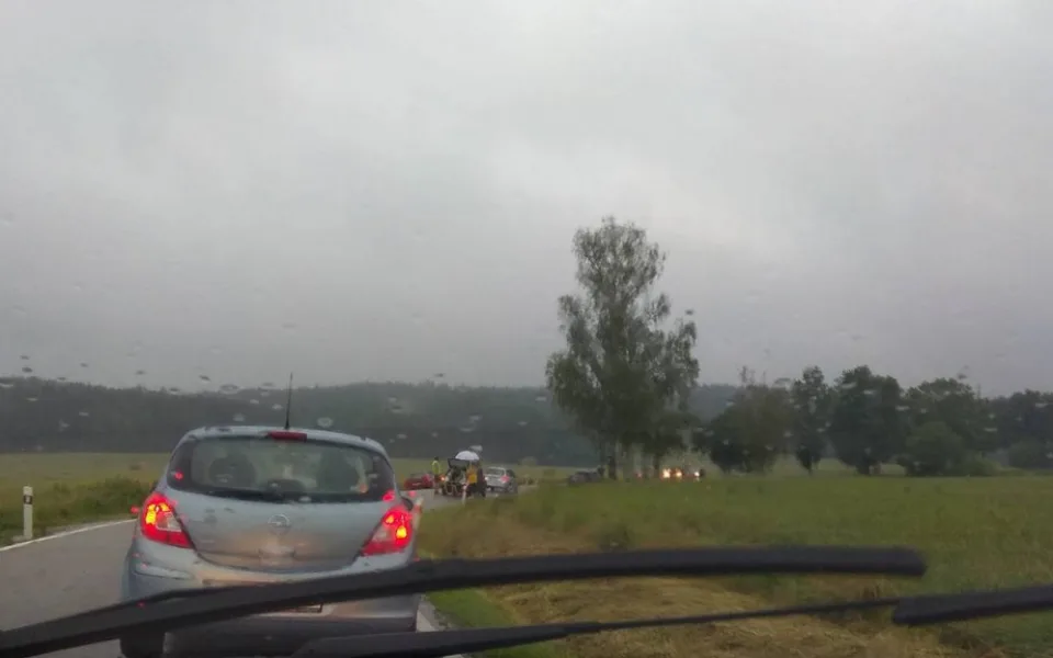 U Plava došlo k nehodě dvou osobních aut.
