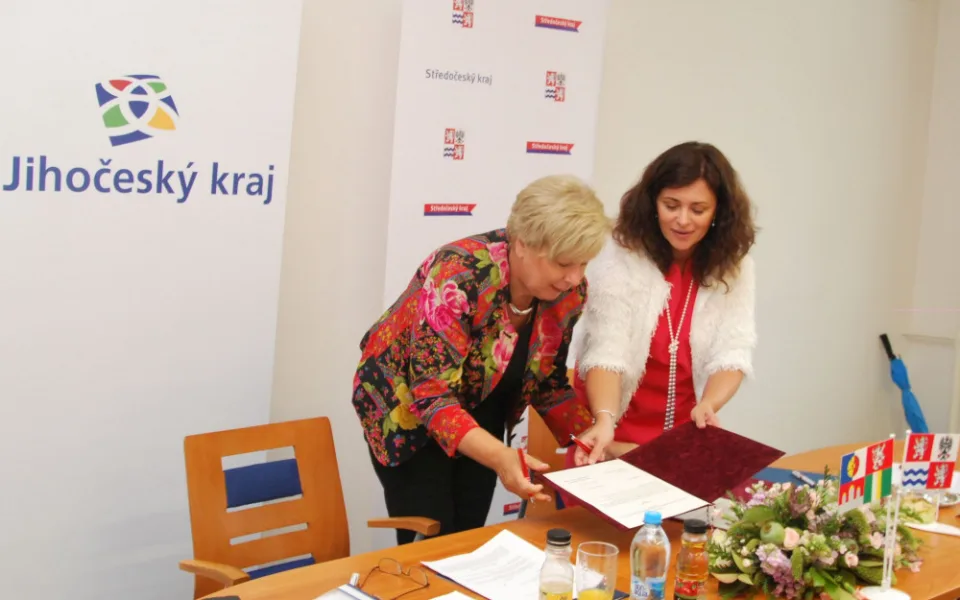 Hejtmanky Ivana Stráská a Jaroslava Pokorná Jermanová.