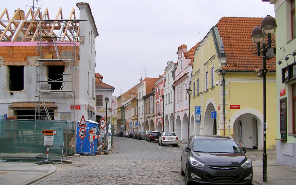 Dům U Tyrola, později u Fulínů v únoru 2018.