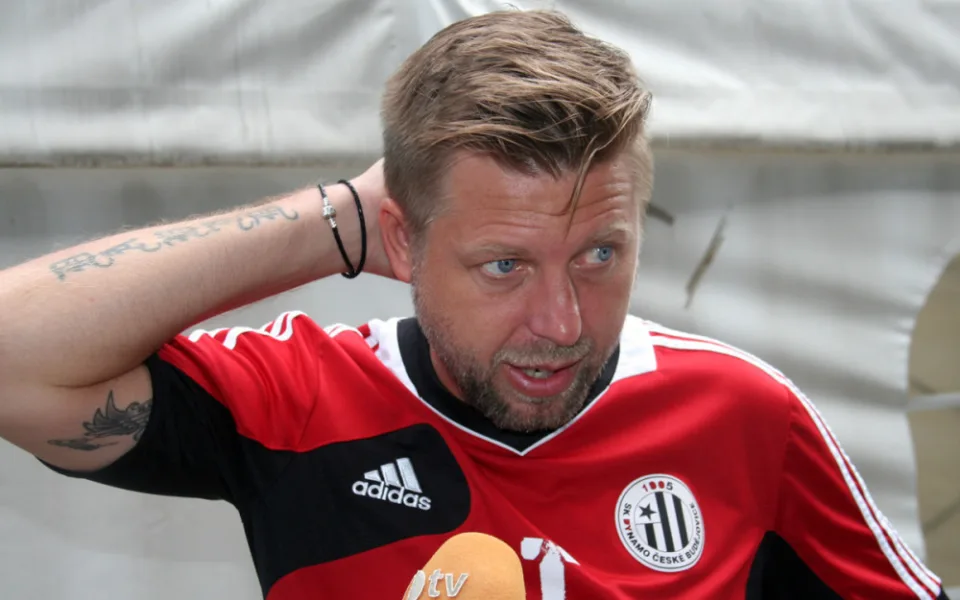 Trenér A týmu českobudějovického Dynama David Horejš odpovídal na dotazy novinářů.