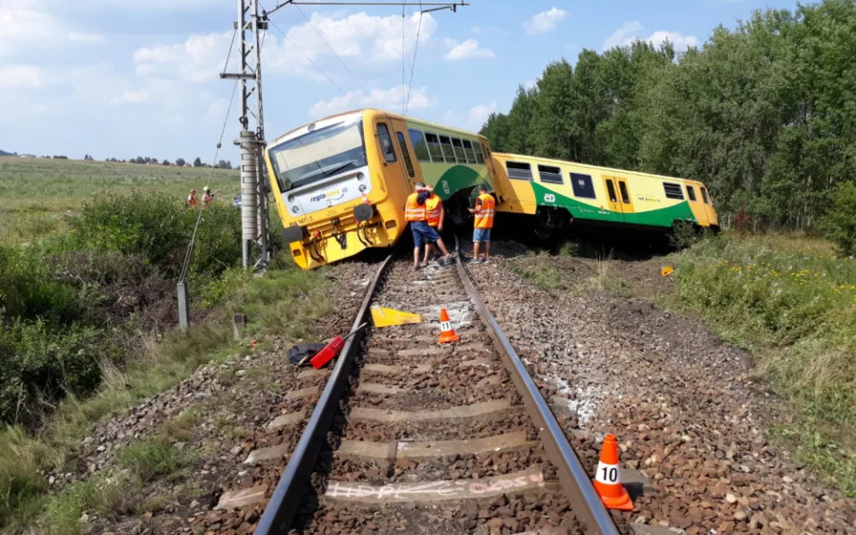 Nehoda traktoru a vlaku u Písku