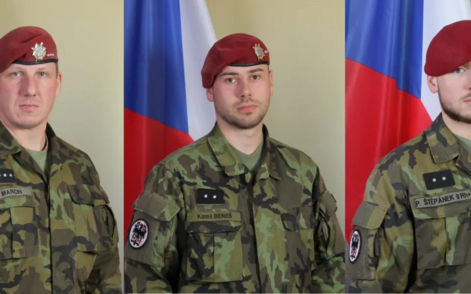Čeští vojáci, které v Afghánistánu v neděli zabil sebevražedný atentátník.