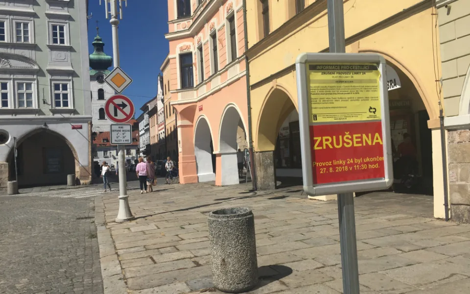 Autobusová linka číslo 24 je zrušená.