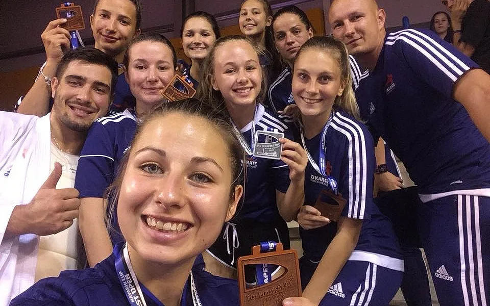 Úspěšná výprava TJ Karate České Budějovice v hlavním městě Maďarska při Budapešť Open 2018.