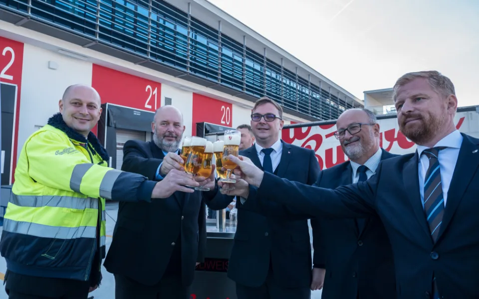 Slavnostní otevření nového logistického ventra Budějovického Budvaru.