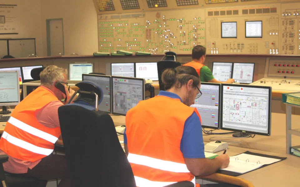 Cvičení probíhalo na temelínském simulátoru (Foto Jana Gribbinova)