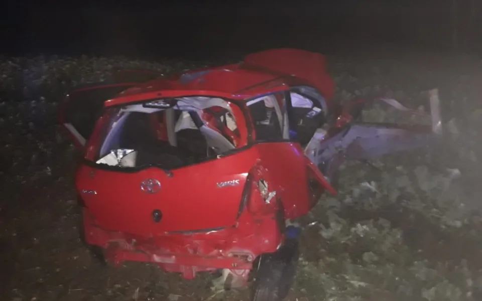 Včerejší nehodu nepřežil řidič červené Toyoty