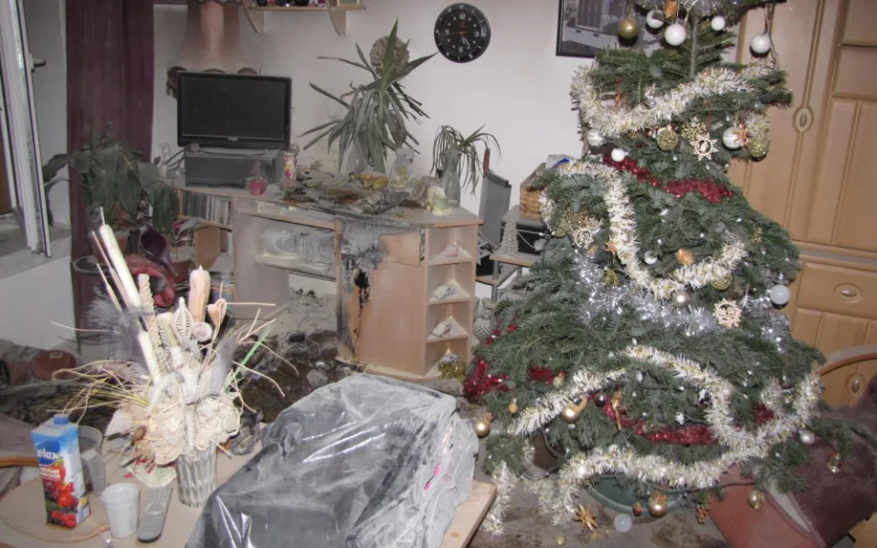 V Krumlově hořel adventní věnec