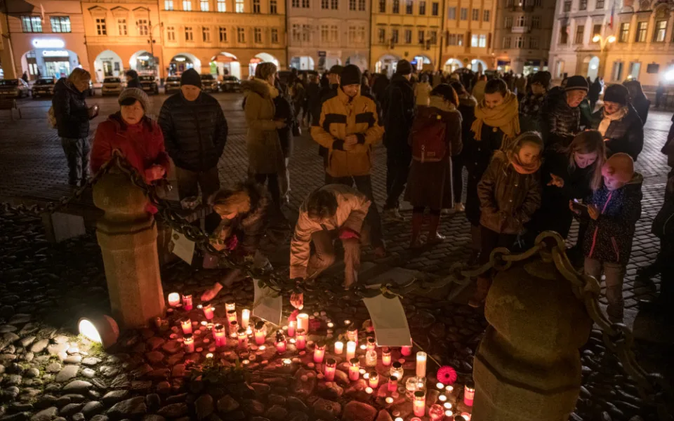 Lidé na náměstí uctili památku Jana Palacha