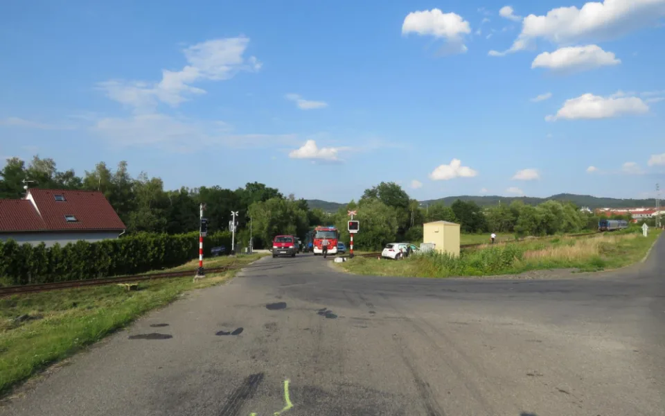 Dopravní nehoda se obešla bez těžkých zranění.