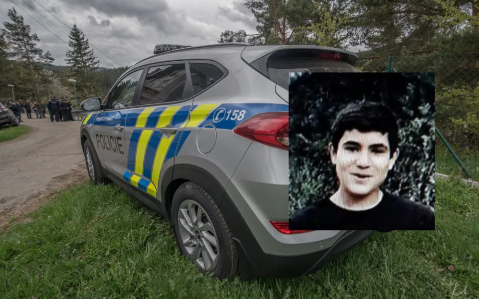 Koláž Budějcké Drbny a Policie ČR