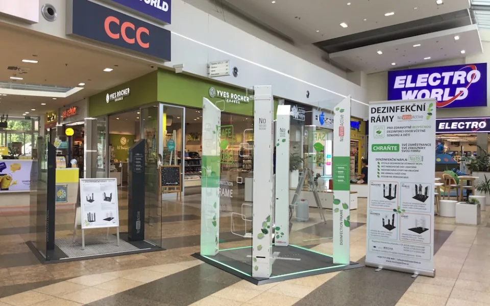 Jihočeši přišli s jedinečným řešením, jak snížit riziko přenosu virové nákazy a Nákupní centrum Géčko je u toho