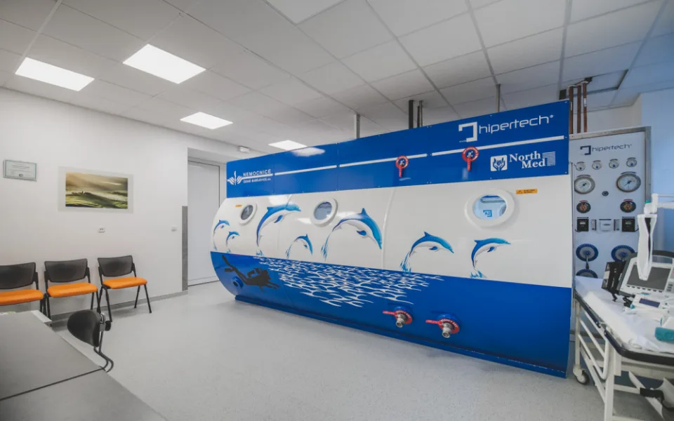 Českobudějovická nemocnice má větší hyperbarickou komoru