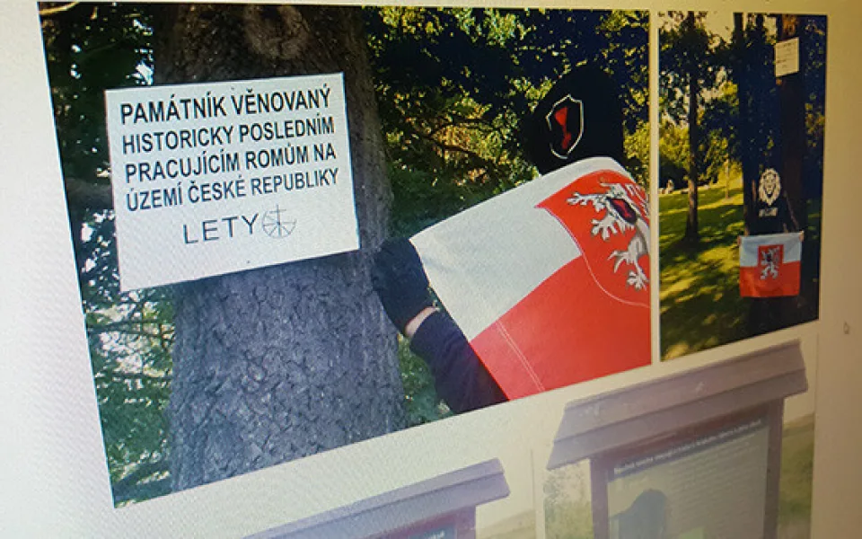 Za protiromské nápisy v Letech podmínka. Soud potrestal oba obviněné muže.