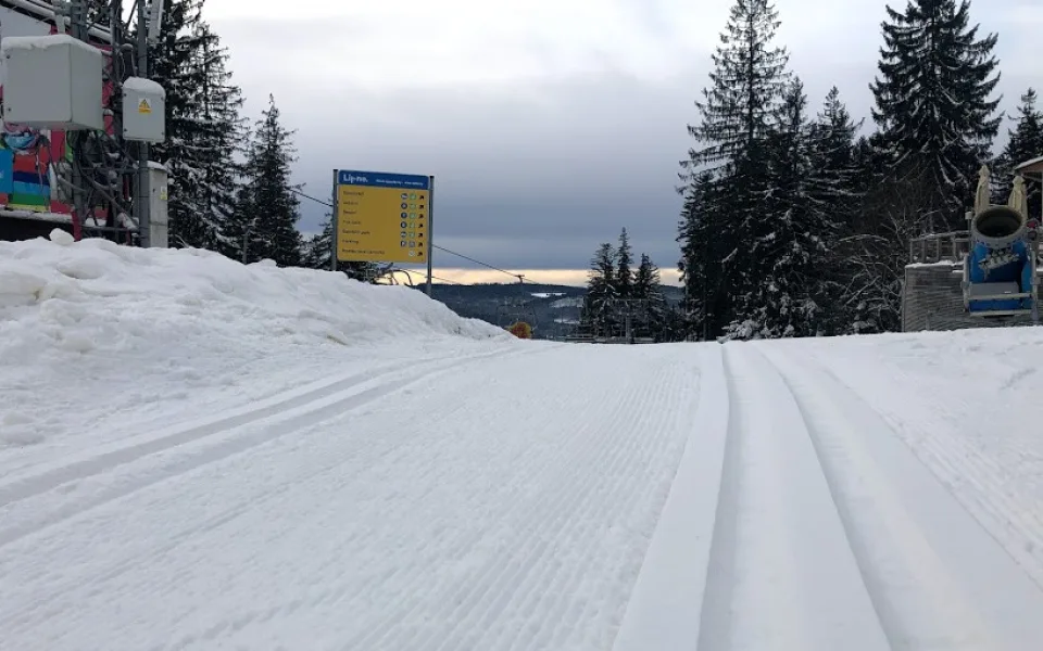 Skiareál Lipno je otevřen běžkařům
