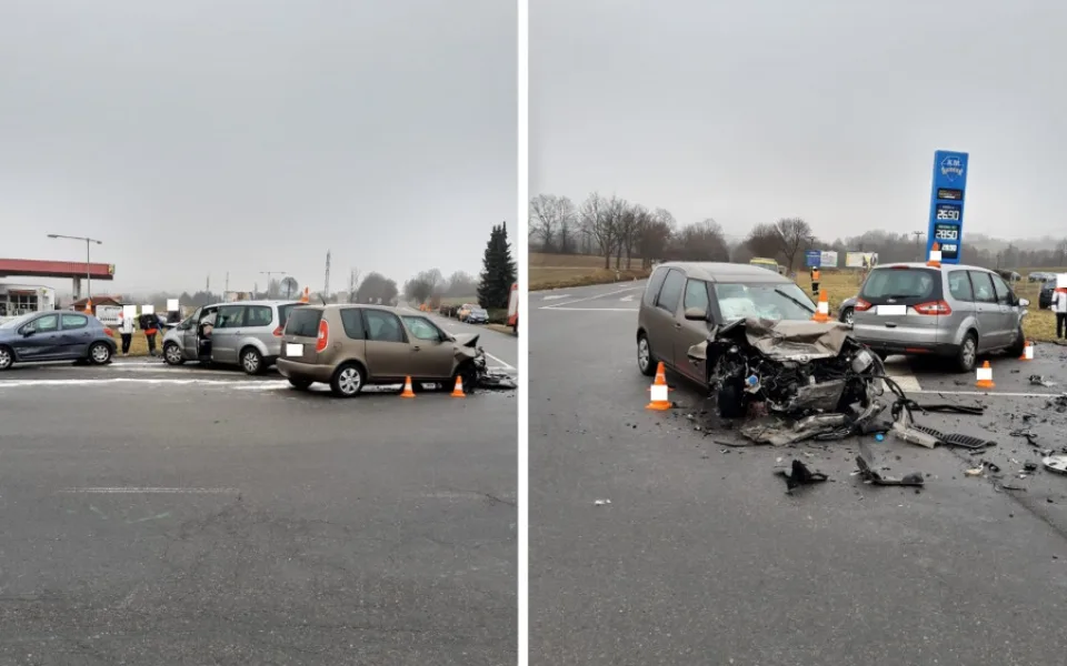 Další nehoda U Stopařky. Záchranná služba převezla do nemocnice tři zraněné osoby.