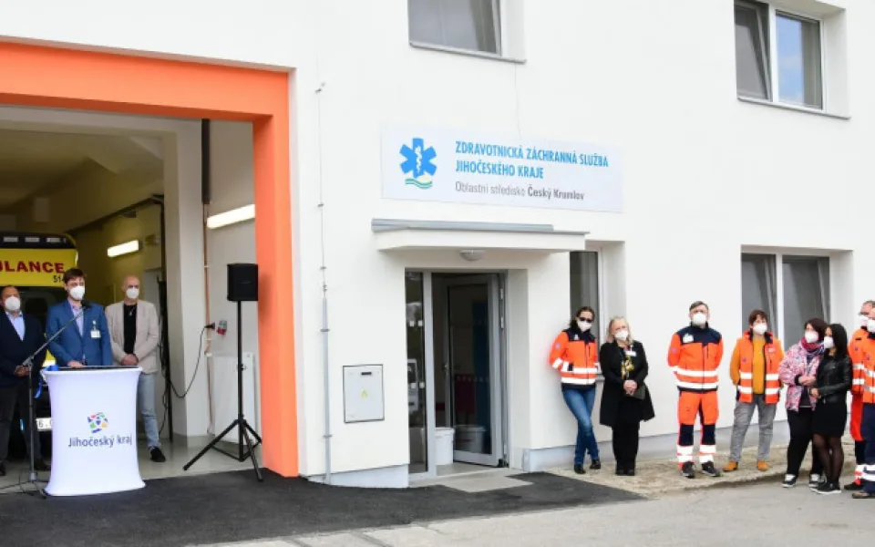 Záchranka má v Krumlově nově zrekonstruované prostory. Přestavba trvala zhruba rok a půl.