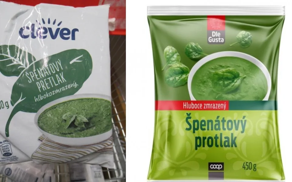 Závadný špenát.
