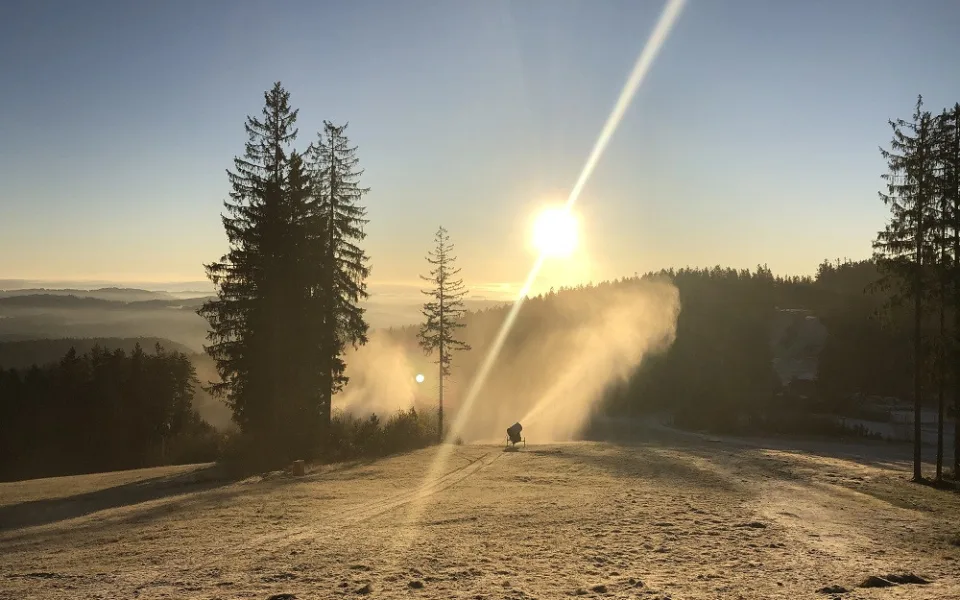 Zasněžování Skiareálu Lipno.