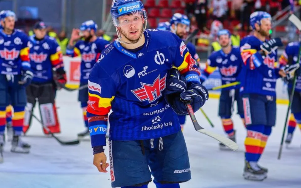 Měli jsme dobrou první třetinu, říká tříbodový Václav Karabáček
