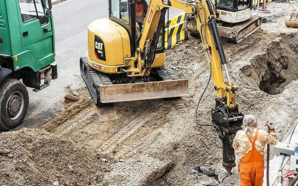 Rekonstrukce Novohradské ulice v roce 2020.