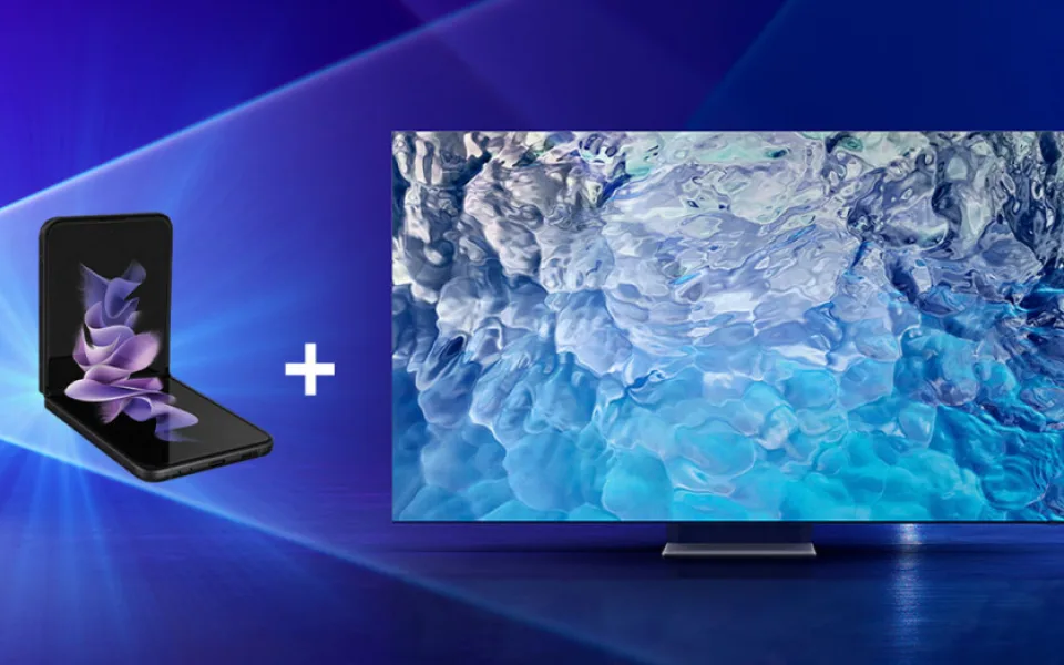 Samsung k novým televizorům přibalí ohebný telefon nebo smart hodiny jen za 1 korunu