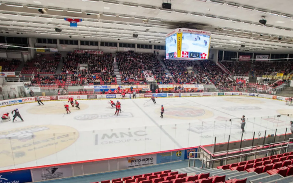 Budvar aréna v Českých Budějovicích.