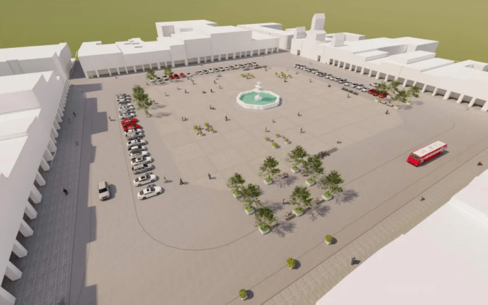Vizualizace nové podoby náměstí. Zdroj: Hnutí Občané pro Budějovice