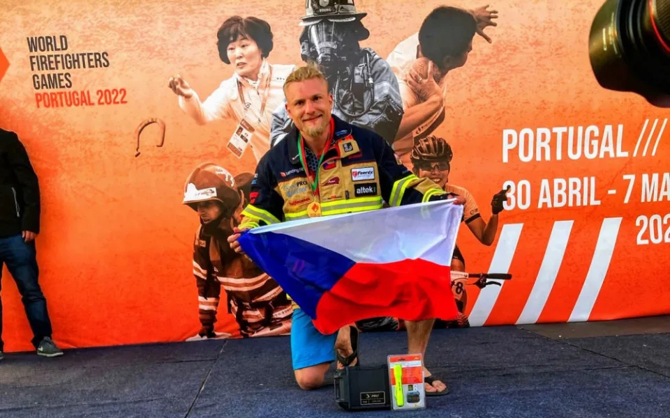 Jihočeský hasič přivezl z Portugalska světový titul. Zlatou medaili získal podruhé