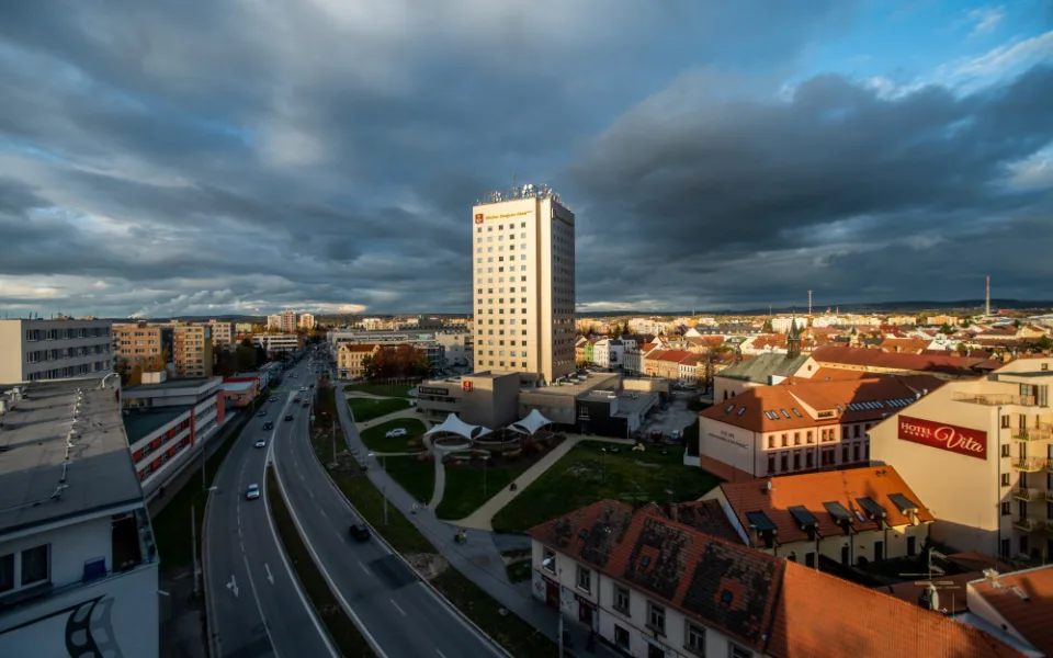 Pražská třída v Českých Budějovicích.