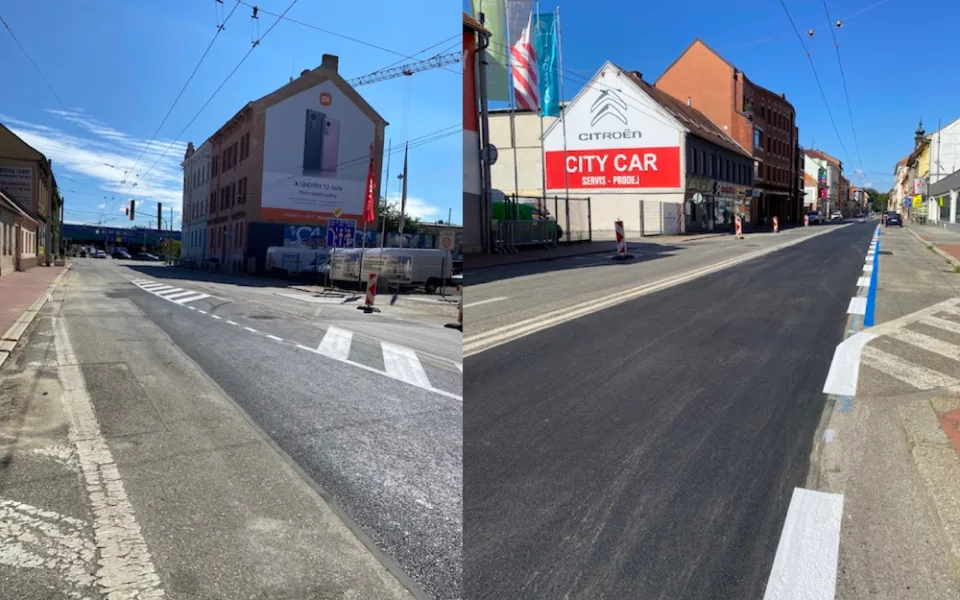 Uzavírka Rudolfovské skončila. Silnice je opět průjezdná