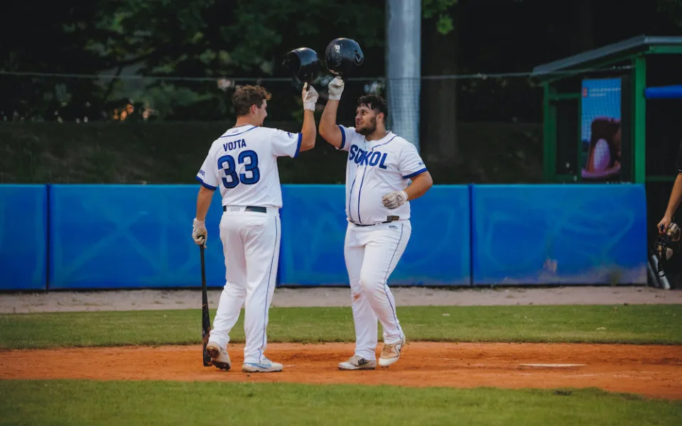 Sokol Hluboká přetlačil Kotlářku Praha a dál vede tabulku Nadstavby o baseballovou Extraligu