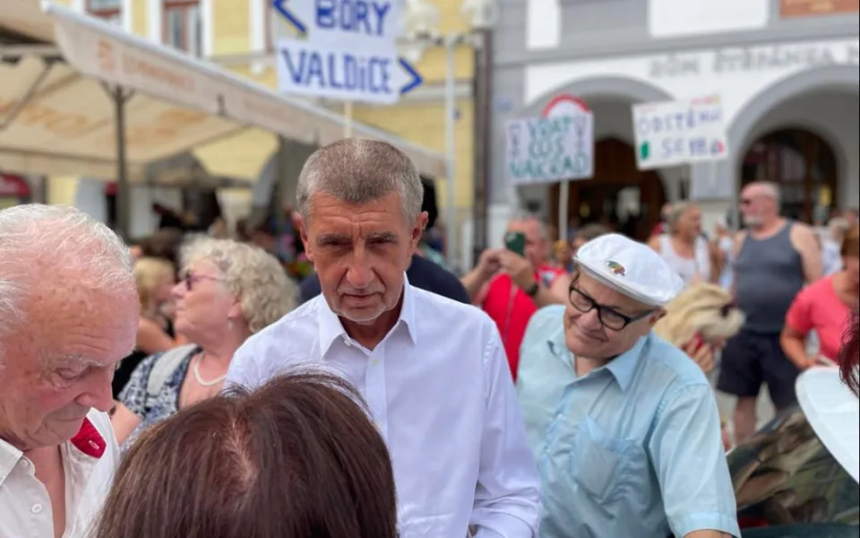 Andrej Babiš v Třeboni.
