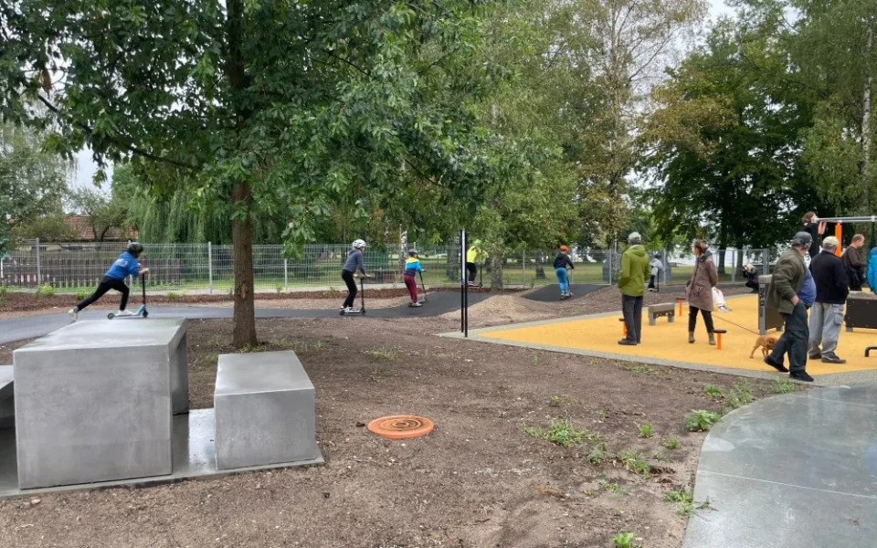 V Třeboni otevřeli nový park. Vyšel na necelých 24 milionů korun