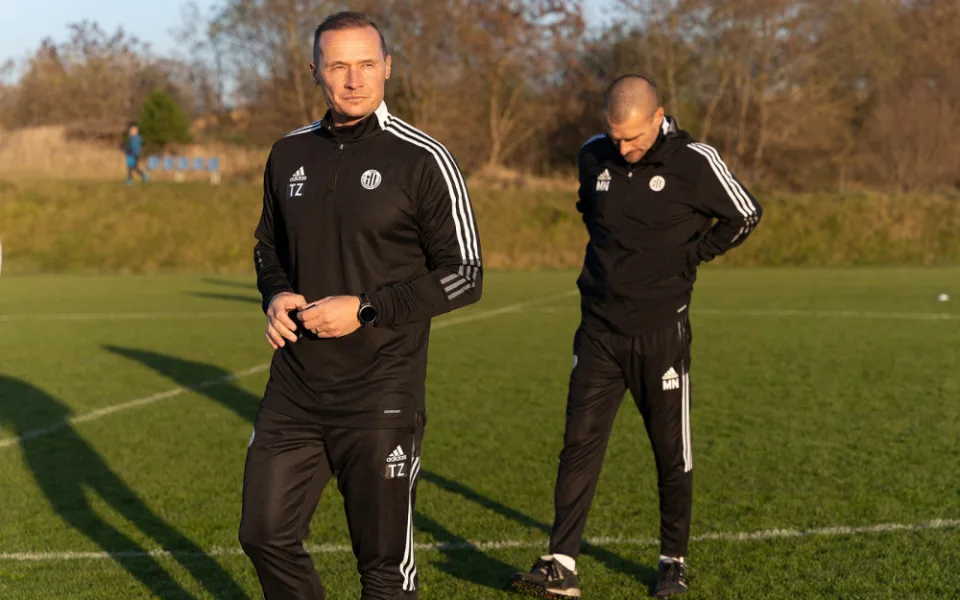 Tomáš Zápotočný (vlevo) a Marek Nikl při prvním tréninku.