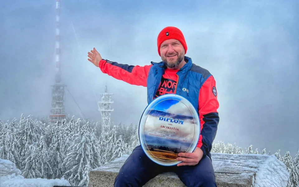 Kleť je pro mě největší odpočinek, říká Radek Perník. Loni byl na jejím vrcholu 380krát a zvítězil v celoroční soutěži