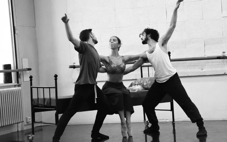 Popelka / Paolo Terranova, Sophie Debou, František Vlček / foto ze zkoušky