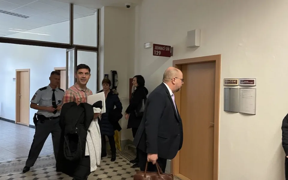 Ladislav Vrabel u soudu v Českých Budějovicích.