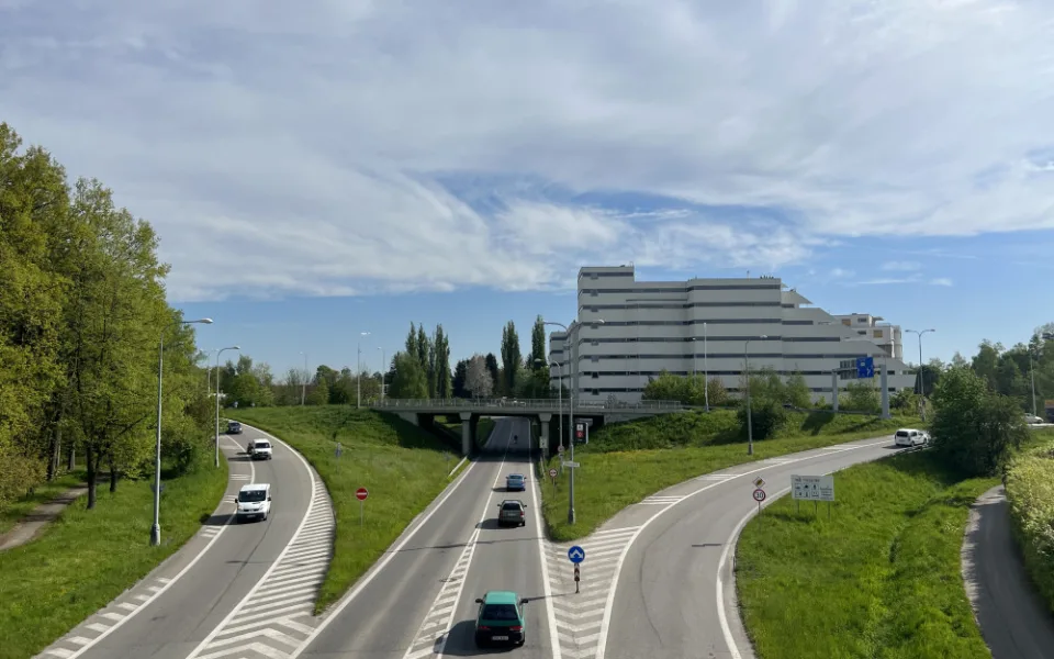 Příjezd do Českých Budějovic ve směru od Rakouska. Foto: Elmira Talířová