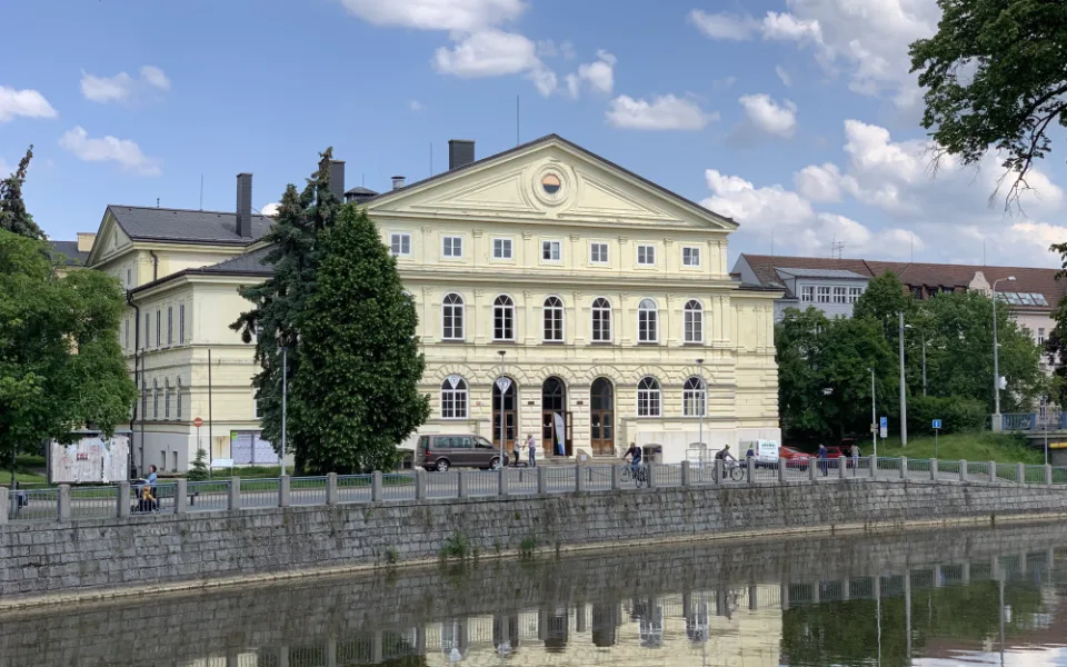 Stávající podoba kulturního domu v centru Českých Budějovic.