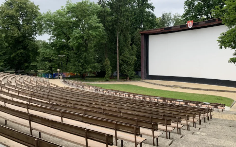 Letní kino Háječek v Českých Budějovicích.