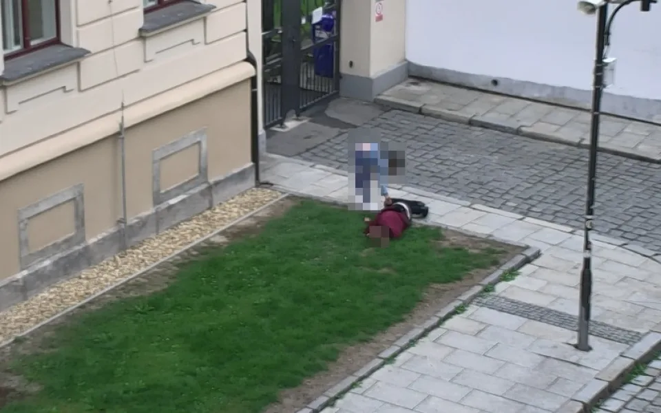 Žena okradla spícího muže. Sledovala ji při tom městská kamera