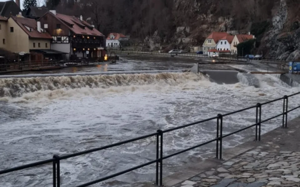 Takto vypadal Český Krumlov v neděli.