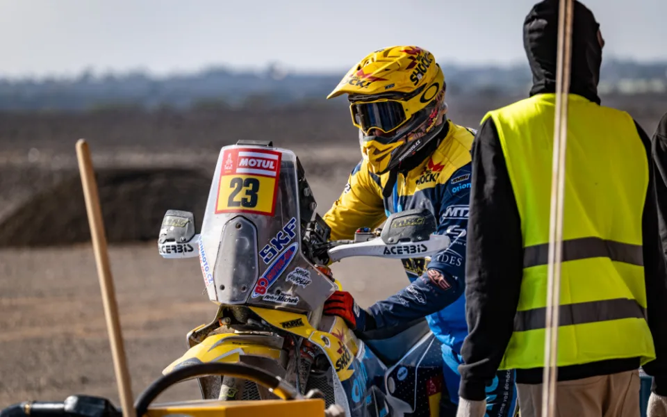 Martin Michek v druhé etapě Rally Dakar 2024.