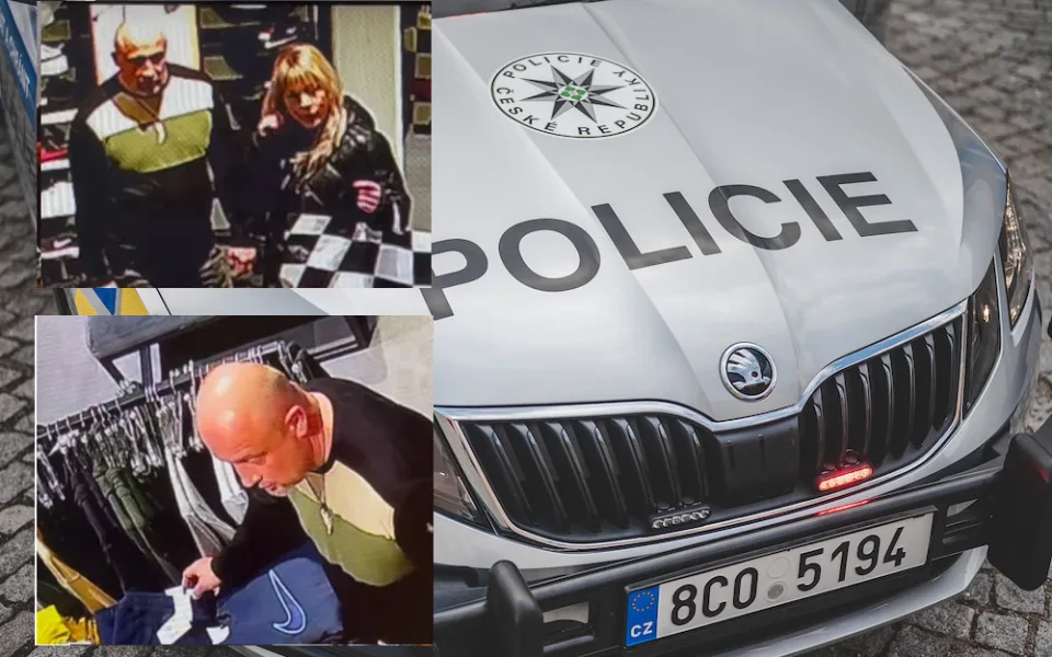 Policie vyšetřuje krádež sportovního zboží. Hledá dva svědky