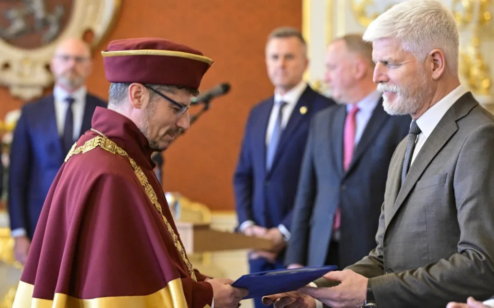 Pavel Kozák a prezident Petr Pavel.