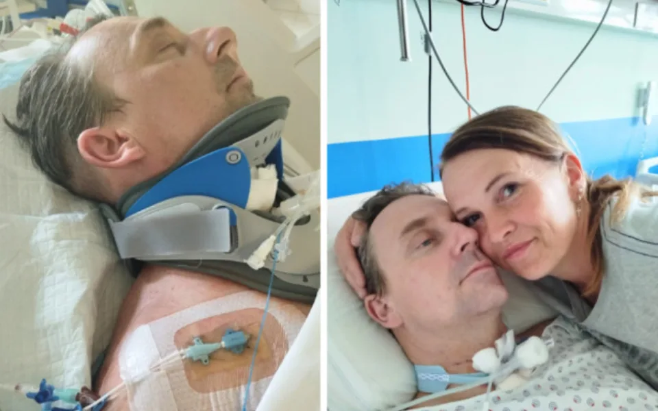 Policisté pořádají sbírku pro kolegu. Po skoku do bazénu bojuje o život