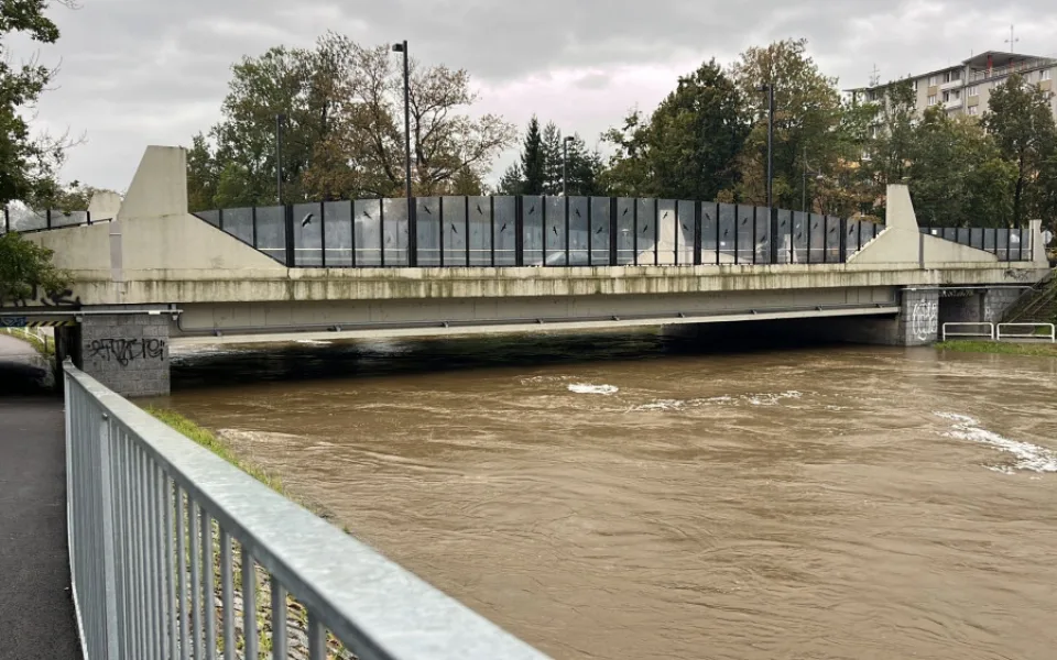 České Budějovice očekávají během dneška a úterka druhou povodňovou vlnu