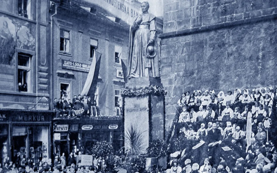 DRBNA HISTORIČKA: Odhalení pomníku Jana Valeriána Jirsíka doprovázely vlastenecké oslavy