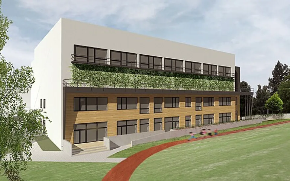 Začala stavba nového pavilonu u ZŠ Tomáše Šobra, stát bude přes 300 milionů